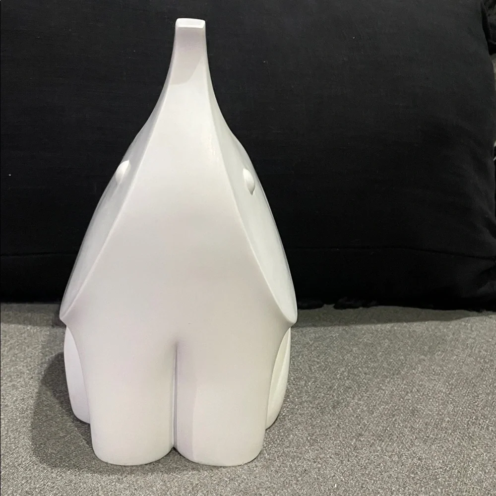 Jonathan Adler Modernist White Elephant Figurine Single Bookend